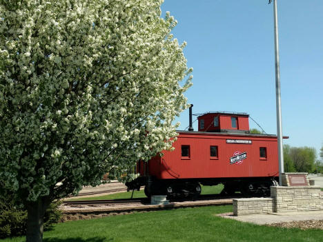 Chicago and Northwestern Railroad Caboose, Eyota, Minnesota, 2018