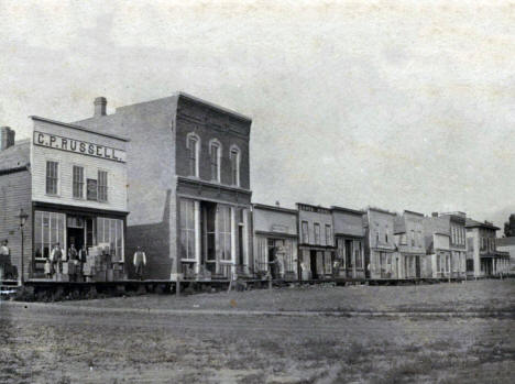 Street scene, Eyota, Minnesota, 1870