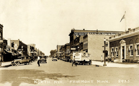 North Avenue, Fairmont Minnesota, 1928