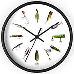 Unique Fishing Lure Wall Clock