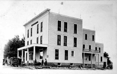 Hotel Florence, Florence, Minnesota, 1920