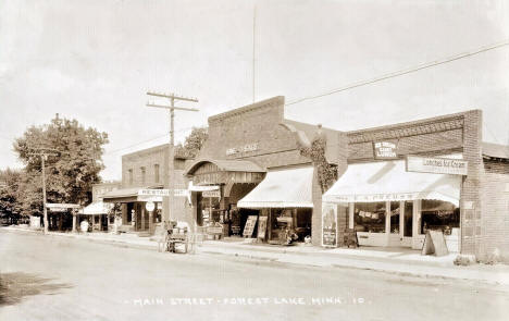 Main Street, Forest Lake, Minnesota, 1922