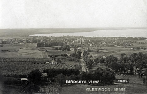 Birds-eye view of Glenwood, Minnesota, 1913