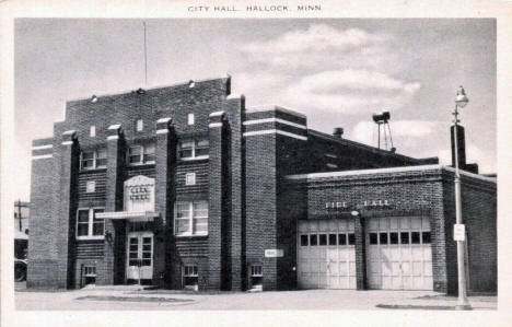 City Hall, Hallock, Minnesota, 1930s