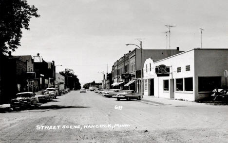 Street scene, Hancock, Minnesota, 1960s