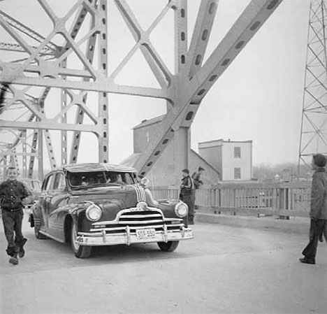 Opening Day of new Mississippi River Bridge, Hastings, Minnesota, 1951