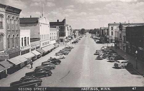 Second Street, Hastings, Minnesota, 1940s