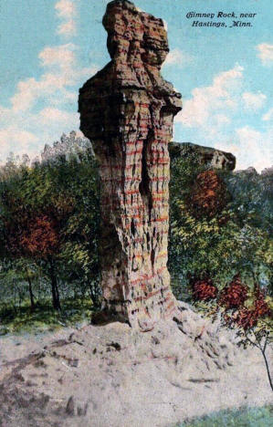 Chimney Rock near Hastings, Minnesota, 1912