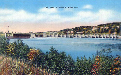 Mississippi River Dam, Hastings, Minnesota, 1940s