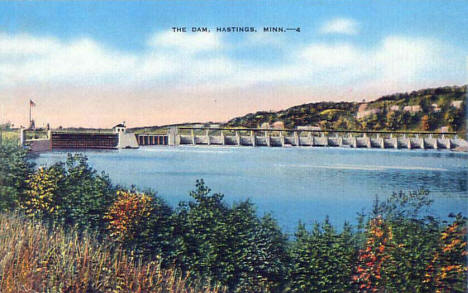Mississippi River Dam, Hastings, Minnesota, 1940s