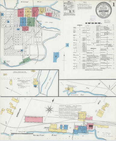 Sanborn Insurance Map of Hastings, Minnesota, 1904