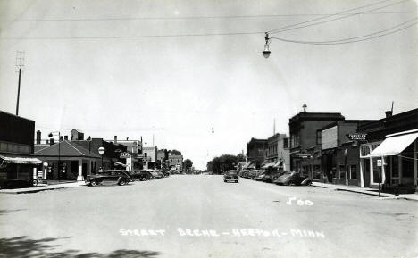 Street scene, Hector Minnesota, 1940s