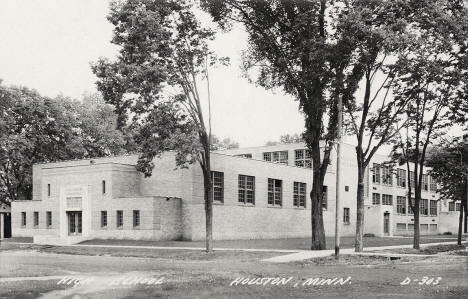 High School, Houston, Minnesota, 1940s
