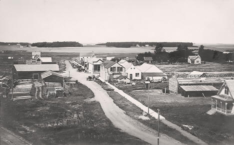 Street scene, Louisburg, Minnesota, 1910s