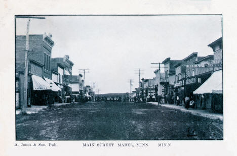 Main Street, Mabel, Minnesota, 1906