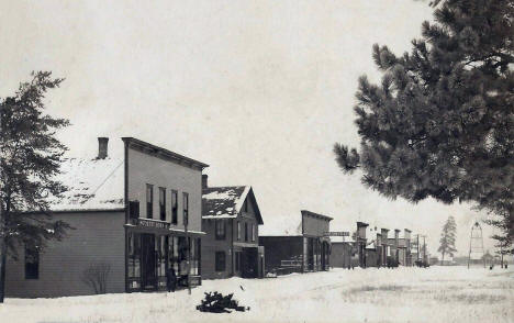 Street scene, Menahga, Minnesota, 1908