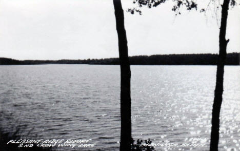 View from Pleasant Ridge Resort, Menahga, Minnesota, 1960