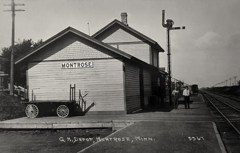 Great Northern Depot, Montrose, Minnesota, 1910s