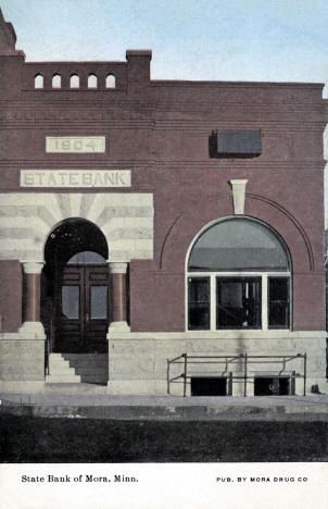 Mora State Bank, Mora, Minnesota, 1907
