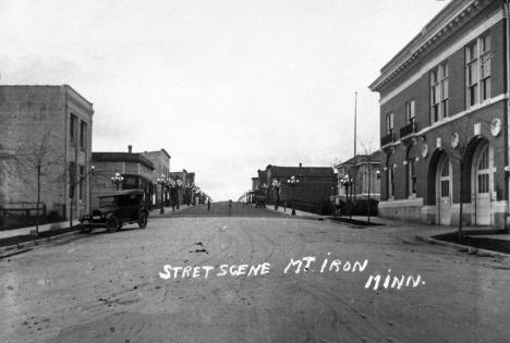 Street scene, Mountain Iron, Minnesota, 1908