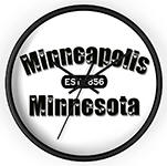 Minneapolis Established 1856 Wall Clock