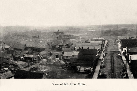 Birds-eye View of Mountain Iron Minnesota, 1907