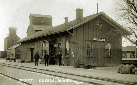 Chicago, Milwaukee & St. Paul Railroad Depot, Odessa, Minnesota, 1910s