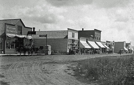 Street scene, Onamia, Minnesota, 1910s