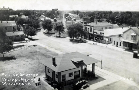Filling Station, Pelican Rapids, Minnesota, 1920s
