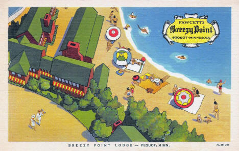 Breezy Point Lodge, Pequot, Minnesota, 1937