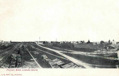 Looking south, Pequot, Minnesota, 1911