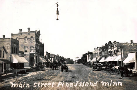 Main Street, Pine Island Minnesota, 1908