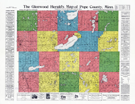 Pope County, Minnesota, Map, 1904