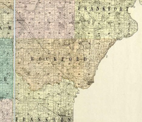 Plat map of the Rockford, Minnesota area, 1901