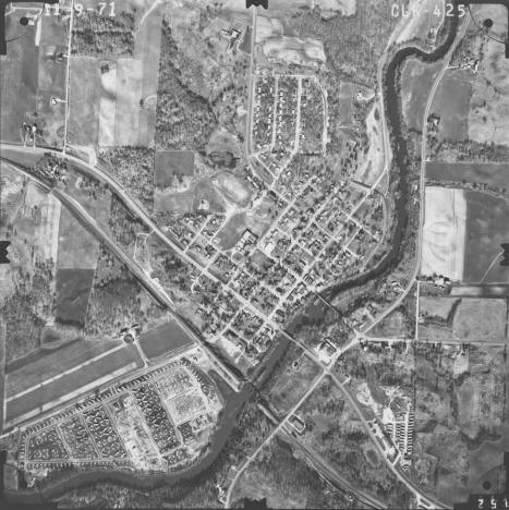 Aerial photo, Rockford, Minnesota, 1971