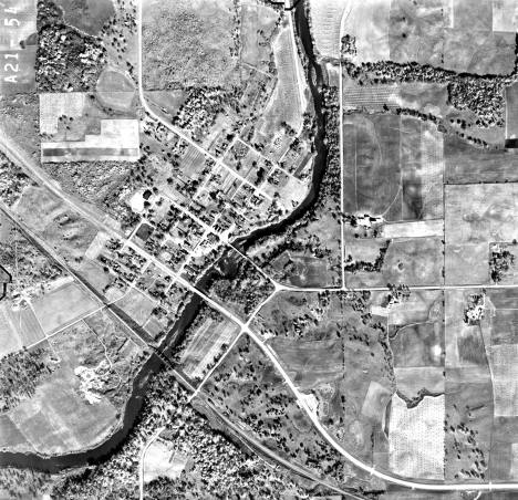 Aerial photo of Rockford, Minnesota, 1945