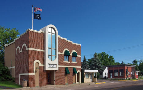 Main Street, with City Hall on the left, Rockford, Minnesota, 2014