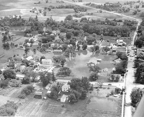 Flood in Rockford, Minnesota, 1957