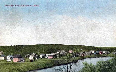 Birds eye view, Rockford, Minnesota, 1915