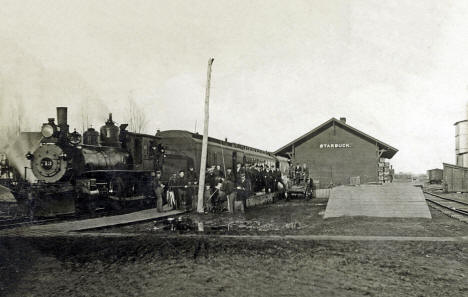 Northern Pacific Depot, Starbuck, Minnesota, 1909