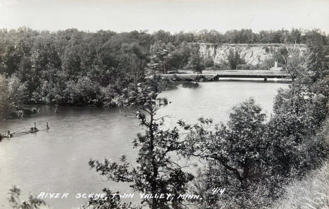 River scene, Twin Valley, Minnesota, 1950s