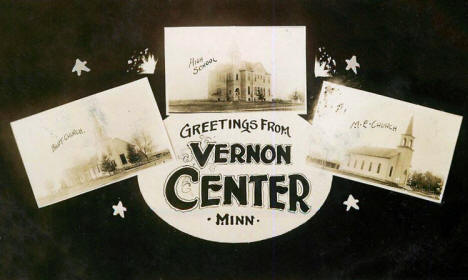 Multiple scenes, Vernon Center Minnesota, 1910
