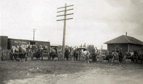 Great Northern Depot, Warren, Minnesota, 1908