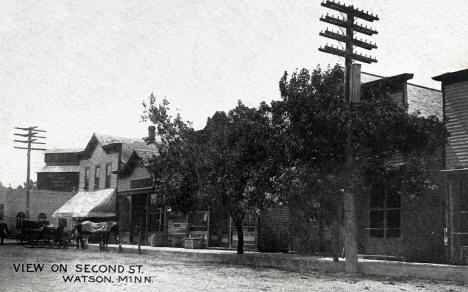 Second Street, Watson, Minnesota, 1910s