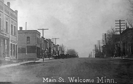 Main Street, Welcome, Minnesota, 1907