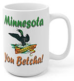 Minnesota You Betcha Loon White Ceramic Mug