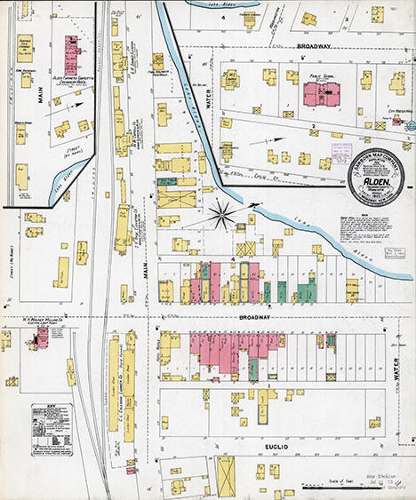 Sanborn Fire Insurance Map of Alden, Freeborn County, Minnesota, 1905