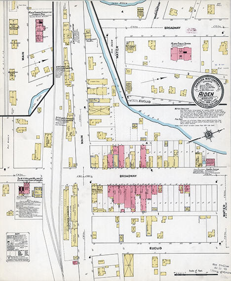 Sanborn Fire Insurance Map of Alden, Freeborn County, Minnesota, 1910