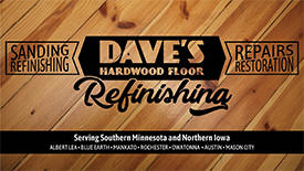 Dave's Hardwood Floor Refinishing, Alden, Minnesota