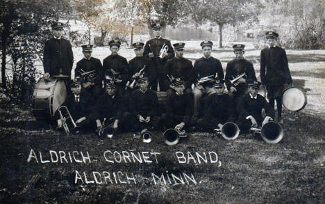 Aldrich Cornet Band, Aldrich, Minnesota, 1910s